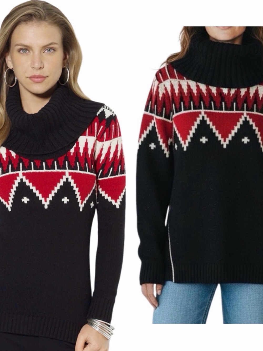 Vintage Ralph Lauren Fairisle Cowlneck Sweater